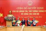 Công bố quyết định của Bộ Chính trị và Thủ tướng Chính phủ về công tác cán bộ
