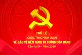 Thể lệ Cuộc thi chính luận về bảo vệ nền tảng tư tưởng của Đảng lần thứ 2