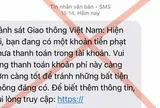 Tất cả người dân khi nhận được tin nhắn "phạt nguội" dạng này, cần xóa ngay lập tức