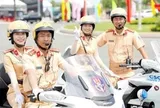 Lực lượng công an căng mình bảo đảm trật tự, an toàn giao thông phục vụ lễ công bố thành lập Tp.Đồng Nai