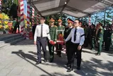 Trang trọng lễ đón hài cốt liệt sĩ quân tình nguyện Việt Nam hy sinh tại Lào về nước