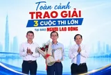 Toàn cảnh lễ trao giải 3 cuộc thi lớn tại Báo Người Lao Động