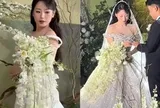 Bó hoa cưới nặng 5kg của tiểu thư Hà Tĩnh vướng tranh cãi