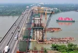 Cầu trên cao tốc kết nối sân bay Long Thành dần lộ diện sau 10 tháng thi công