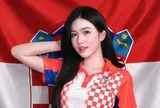 Từ "hiện tượng" sân Hàng Đẫy, Á hậu Trần Thu Hiền trở thành bóng hồng của tuyển Croatia tại World Cup 2026