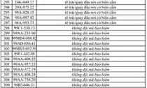 Công an đề nghị tất cả chủ xe máy, ô tô có biển số sau nhanh chóng đến nộp phạt nguội theo Nghị định 168