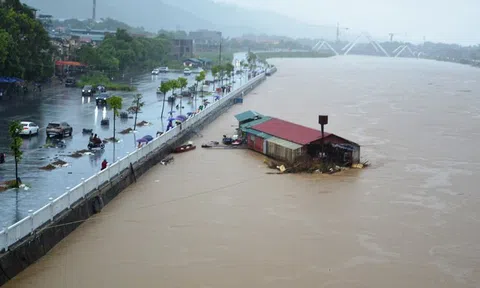 Đêm nay đến sáng mai 10/9, lũ trên sông Thao tại Lào Cai và Yên Bái vượt mức lũ lịch sử năm 2008 và 1968