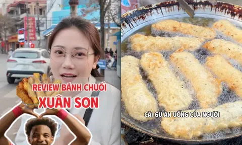 Hàng bánh chuối yêu thích của Xuân Son: Khách xếp hàng chờ mua, ngày bán hơn 200 chiếc