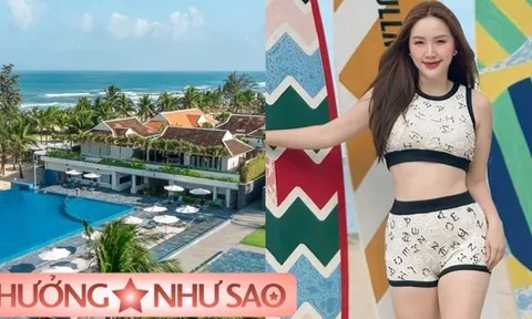 Bảo Thy tấm tắc khen 1 khu resort Việt Nam đẹp chẳng kém Maldives