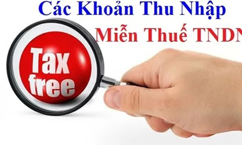 Các khoản thu nhập nào được miễn thuế thu nhập doanh nghiệp?