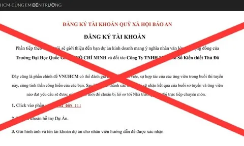 ĐHQG TPHCM thông báo khẩn cảnh báo tình trạng mạo danh