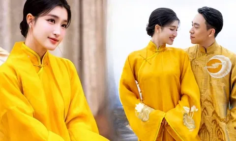 Nhan sắc "thần tiên tỷ tỷ" của Phương Nhi trong lễ Hằng thuận: Vì sao nàng dâu hào môn lại chọn sắc vàng "lạ" mà đầy quyền lực?