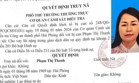 Truy nã Phạm Thị Thanh SN 1969