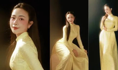 Mỹ nhân xứ Nghệ có thể “đánh bại” Doãn Hải My, soán ngôi nàng WAGs diện áo dài đẹp nhất