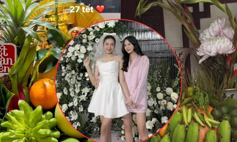 Doãn Hải My và Ngô Tố Uyên cùng khoe mâm ngũ quả ngày Tết: Ai khéo tay hơn?