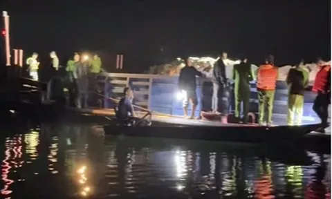 Danh tính 6 người mất tích sau vụ tàu khách va chạm phà chở đá trên hồ Thác Bà