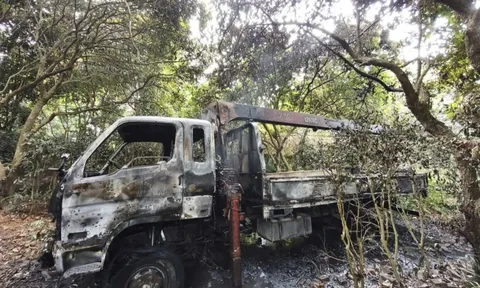 Xe tải gắn cẩu vướng dây điện, nam tài xế tử vong