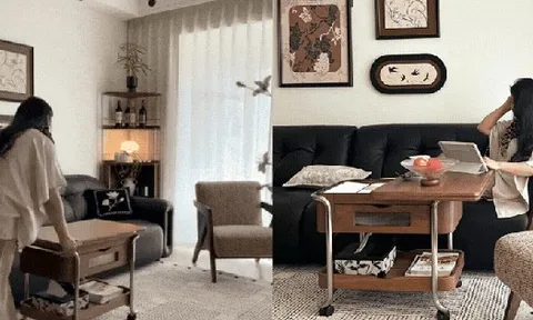 Phòng khách không còn bàn cà phê: Xu hướng mới khiến nhiều gia đình bất ngờ vì nhà rộng hơn, sống tiện hơn