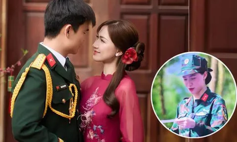 Thật ra Hoà Minzy đã công khai chồng Đại uý 1 năm trước