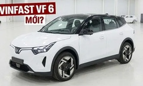 Rộ ảnh SUV VinFast mới đang thử nghiệm: Cỡ như VF 6, cụm đèn đặt cao kiểu VF 8, mâm gần giống VF MPV 7
