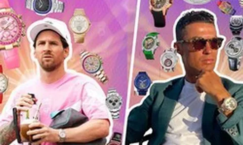 Messi "vượt mặt" Ronaldo trong cuộc đua phụ kiện xa xỉ