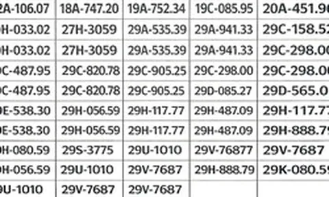 239 chủ xe có biển số sau nhanh chóng nộp phạt nguội theo Nghị định 168