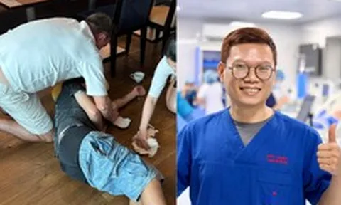 Nghẹt thở cảnh bác sĩ Việt cứu người nước ngoài bị co giật, tím tái giữa quán ăn