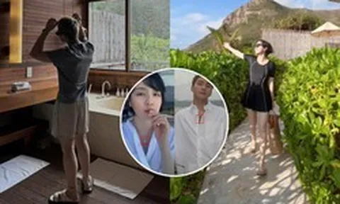 Lộ ảnh Sơn Tùng M-TP và Hải Tú nghỉ dưỡng ở resort?