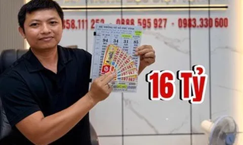 Đại lý tìm người trúng giải độc đắc 16 vé xổ số miền Nam