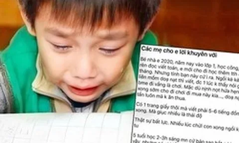 "5 tuổi học đến 2, 3h sáng" - Bài đăng của một bà mẹ khiến cả MXH bàng hoàng, đọc dòng nào dụi mắt dòng đó!