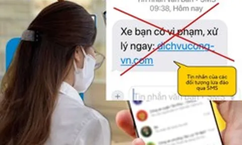 Công an phát thông báo tới những tài xế nhận được tin nhắn có nội dung sau