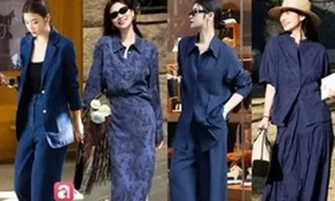 Xanh navy đang “soán ngôi” màu đen, giúp bộ nào bộ nấy trông “đắt tiền” hơn hẳn