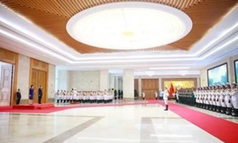 Thủ tướng Lê Minh Hưng chủ trì lễ đón Thủ tướng Nhật Bản