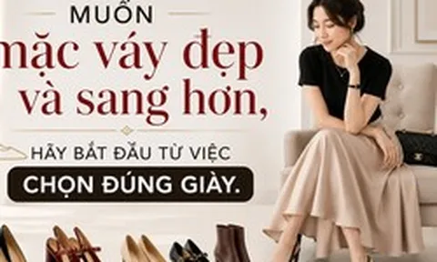 Muốn mặc váy đẹp và sang hơn, hãy bắt đầu từ việc chọn đúng giày