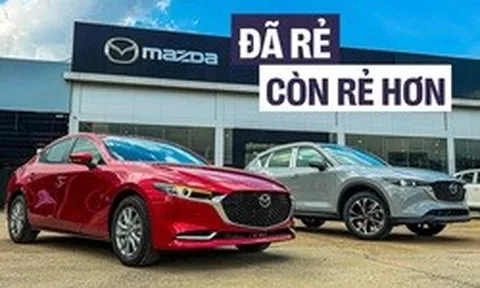 Loạt xe Mazda bản 'base' mới tiếp tục giảm giá thêm: Mazda3 từ 559 triệu đồng, CX-5, CX-8 rẻ nhất phân khúc Nhật, Hàn