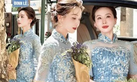 Mỹ nhân đẹp nhất Trung Quốc xuống phố đi bộ Hồ Gươm "đu trend" nàng thơ, xem clip 26 giây mới hiểu thế nào là "tuyệt tác trời ban"