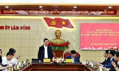 Ủy ban Kiểm tra Trung ương làm việc với Lâm Đồng về dự án ngoài ngân sách