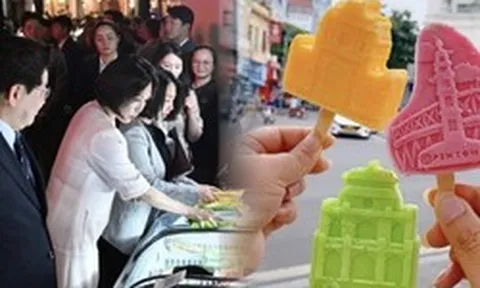 Việt Nam có 1 hàng kem bình dân đón Tổng thống Hàn Quốc, sản xuất tới 1 triệu lít/năm, nằm ngay báu vật của Hà Nội