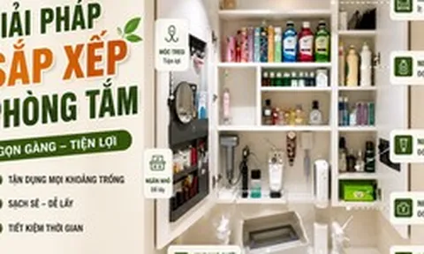 Tôi rất ngưỡng mộ cách người phụ nữ 53 tuổi này sắp xếp phòng tắm: Không gian nhỏ nhưng chứa được gấp đôi đồ đạc, lúc nào cũng sạch sẽ và gọn gàng
