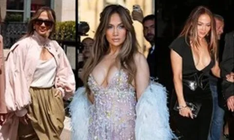 Jennifer Lopez đốt nóng Paris với loạt váy áo táo bạo