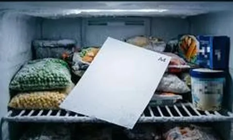Vì sao nhiều gia đình đặt một tờ giấy A4 vào ngăn đông tủ lạnh? Lấy ra mới biết một vấn đề