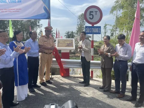 VWS hỗ trợ xây cầu giao thông nông thôn ở Long An trước thềm năm mới