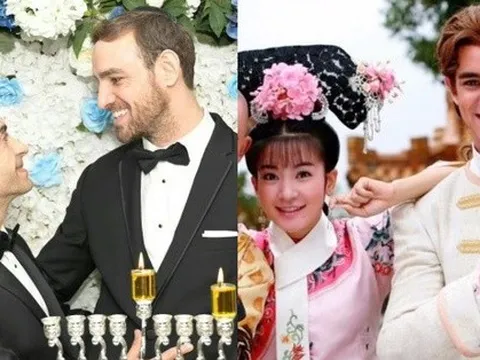 Tài tử ngoại quốc duy nhất của Tân Hoàn Châu Cách Cách kết hôn đồng tính, tung ảnh cưới lung linh