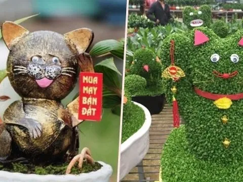 Quà tặng hình mèo đủ loại tràn ngập thị trường đón Tết Quý Mão