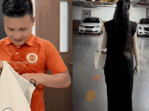 Quang Hải "unbox" túi Hermes hơn trăm triệu tặng Chu Thanh Huyền, lái Mercedes đưa vợ bầu đi ăn sáng