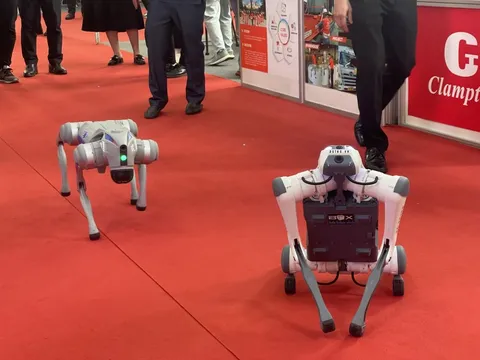 Robot chó của Việt Nam 'khuấy động' Hội chợ Thương mại Quốc tế