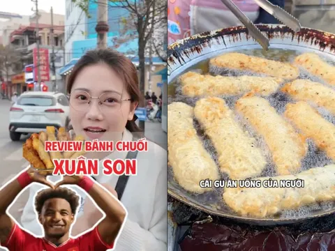 Hàng bánh chuối yêu thích của Xuân Son: Khách xếp hàng chờ mua, ngày bán hơn 200 chiếc