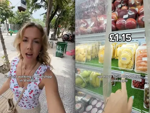 Khách Tây bất ngờ tìm ra "cửa hàng biết đi" ở Việt Nam nhưng điều khiến cô trầm trồ hơn cả là giá cả trong các siêu thị