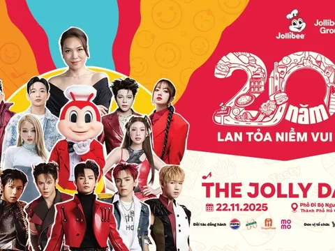 Mỹ Tâm và dàn sao hội ngộ tại The Jolly Day mừng cột mốc 20 năm của Jollibee Việt Nam