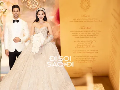 63 bàn tiệc cưới của Tiên Nguyễn gây choáng với toàn món nhà giàu